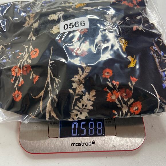 Old Navy Skirt Women's Large Black Floral Knee Length Pleated Modest Flowy - Picture 8 of 9